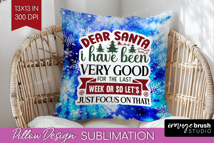 Sarcastic Christmas Quote Pillow Sublimation - Winter Tie
