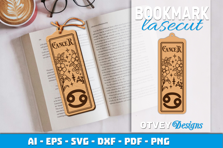 Zodiac Bookmark Lasercut | Bookmark Design Lasercut