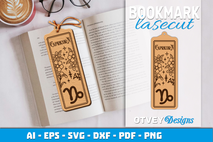 Zodiac Bookmark Lasercut | Bookmark Design Lasercut