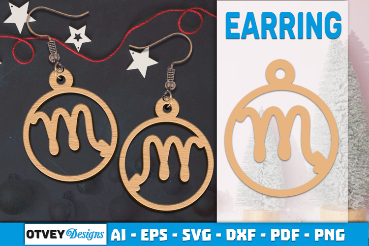 Zodiac Earring Lasercut | Earring Design Lasercut