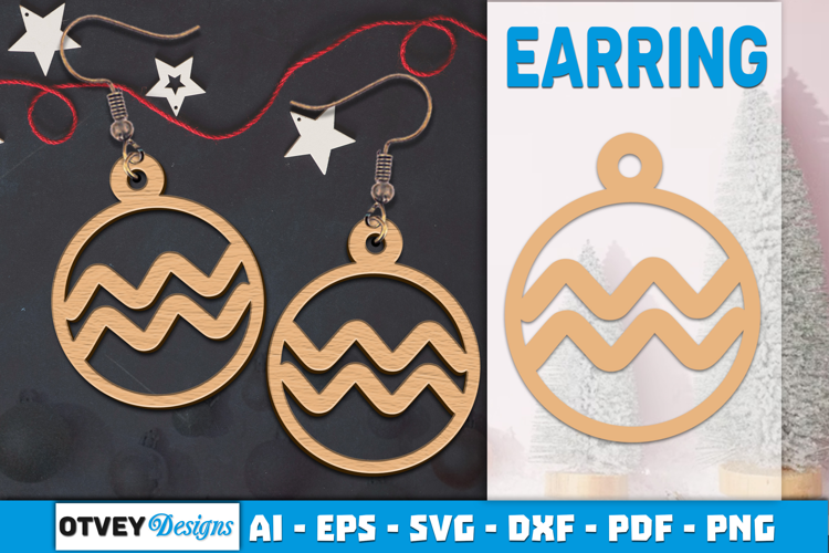Zodiac Earring Lasercut | Earring Design Lasercut