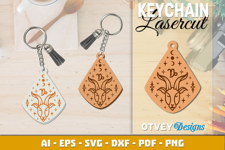 Zodiac Keychain Lasercut | Keychain Design Lasercut
