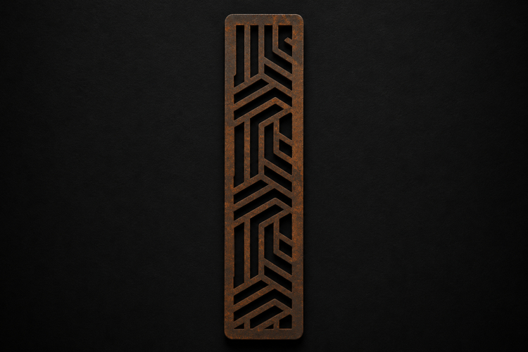 Modern Geometric Wooden Bookmark for Book Lovers