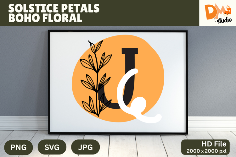 Floral Monogram Letter Svg Image 16