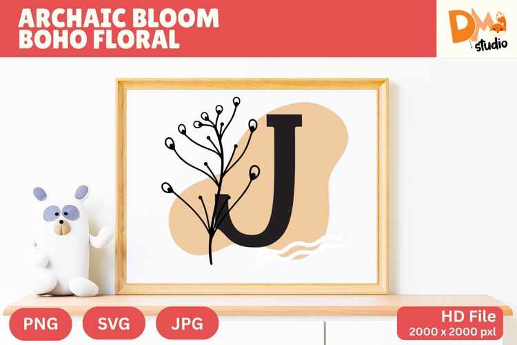 Floral Letter Svg Image 14