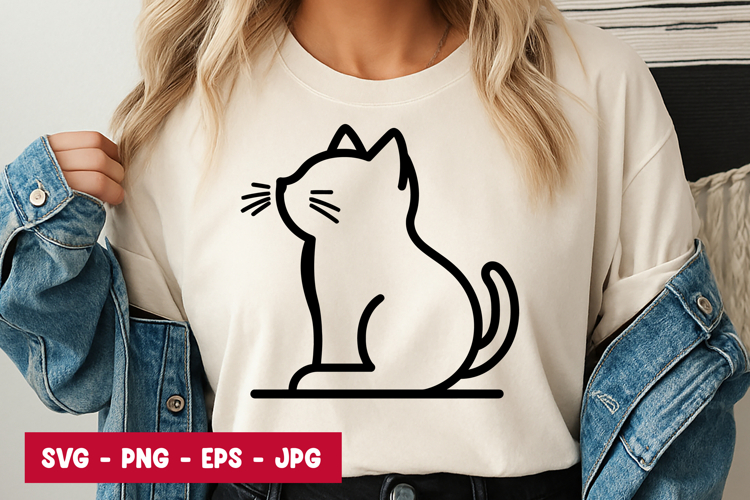 Cat Outline Image 5