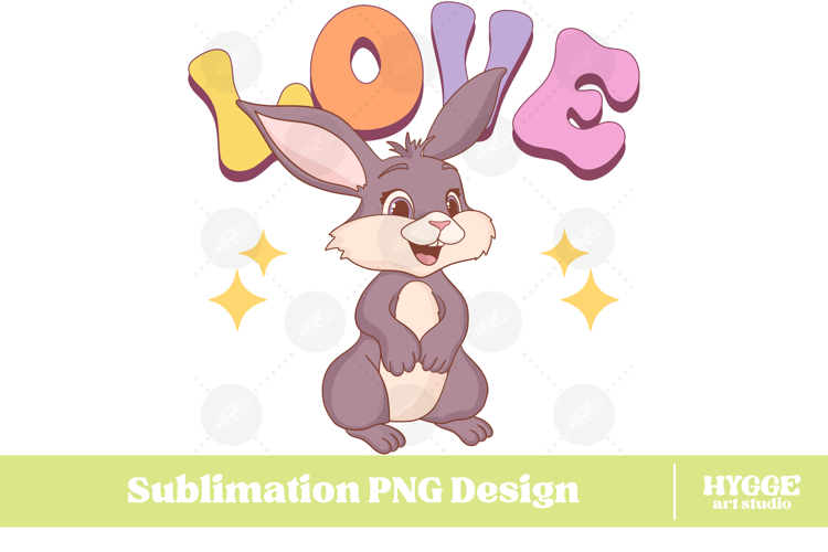 Easter Bunny Sublimation PNG Chick Farm Hip Hop Spring Joy