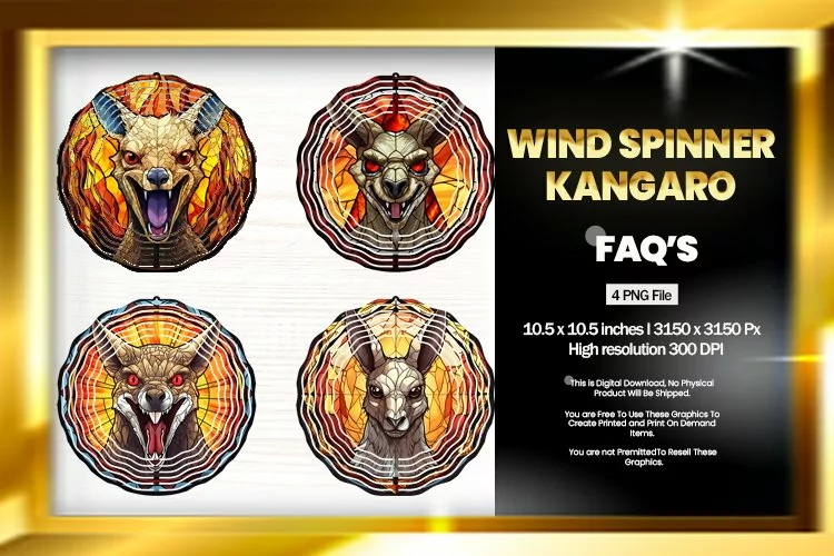 Kangaro Wind Spinner Sublimation - 04 Variation