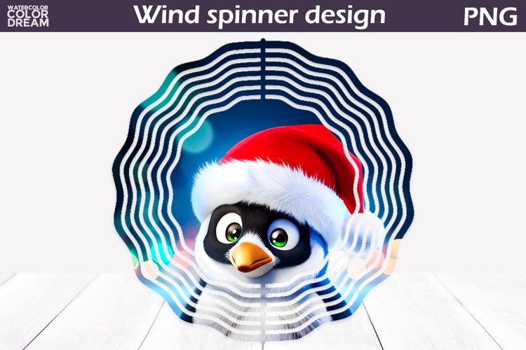 3D Penguin Wind Spinner | Christmas Penguin Wind Spinn