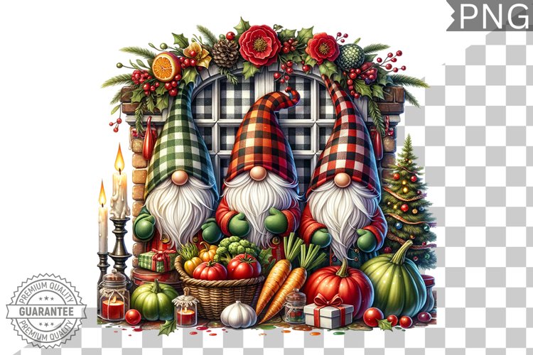 Christmas Gnome Sublimation - Clipart PNG Design