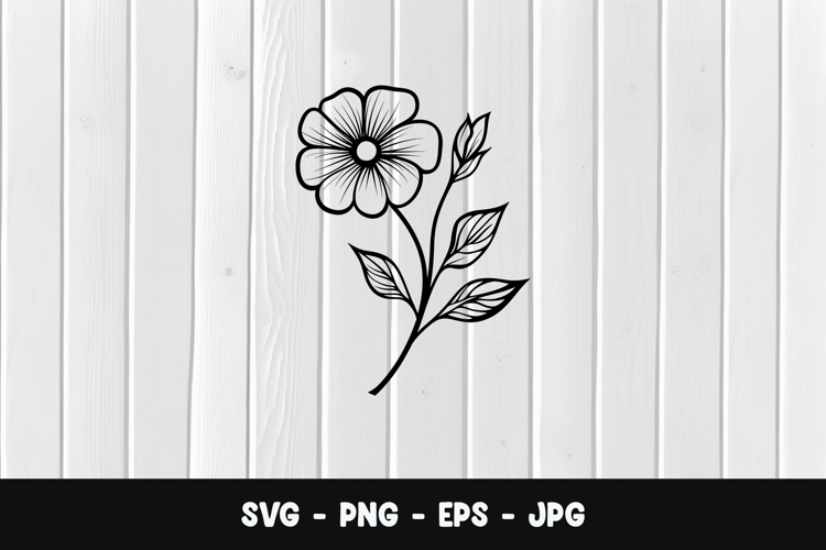 Simple Flower SVG PNG