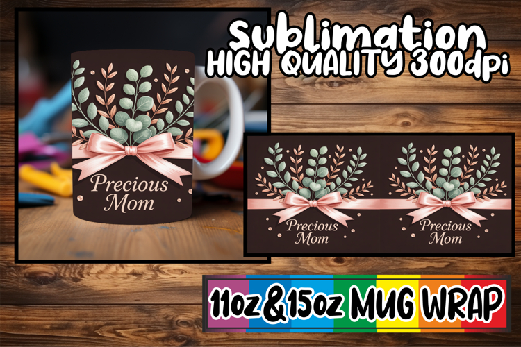 Radiant mornings 11oz 15oz sublimation wrap, Mothers Day