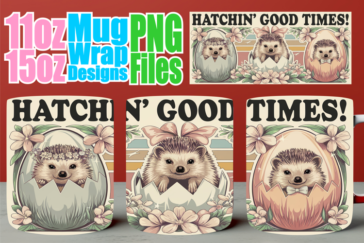 Lively spirit 11oz 15oz mug wrap, Easter