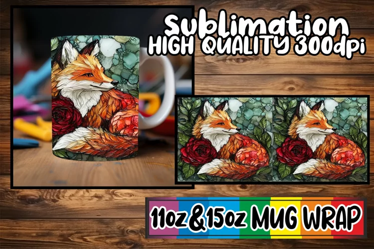 Radiant mornings 11oz 15oz sublimation wrap, Animals