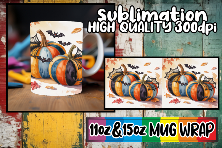 Radiant thoughts 11oz 15oz sublimation wrap, Pumpkin Waterco