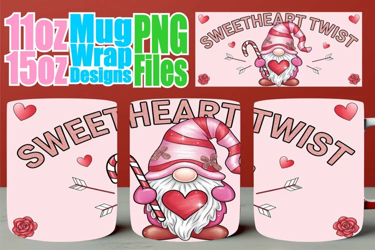 Gentle joys 11oz 15oz sublimation wrap, Valentines