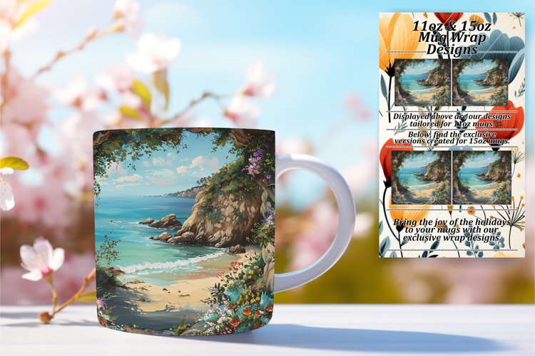 Scenic Spring Landscape Mug Wraps: Sublimation - 11oz/15oz