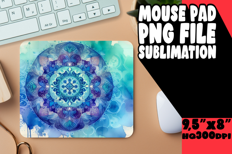 Playful Desk Pad Design Sublimation, Watercolor Patter