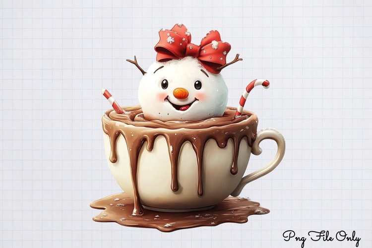 Cute Snowman Clipart Image 4