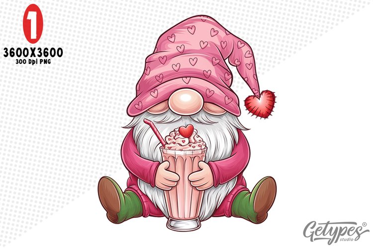 Valentine Gnome Clipart Image 24