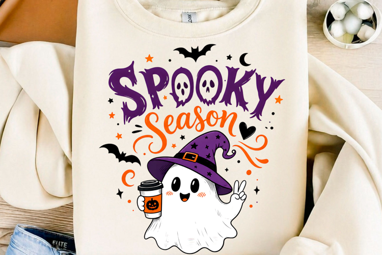 Spooky Season Coffee Ghost Halloween PNG