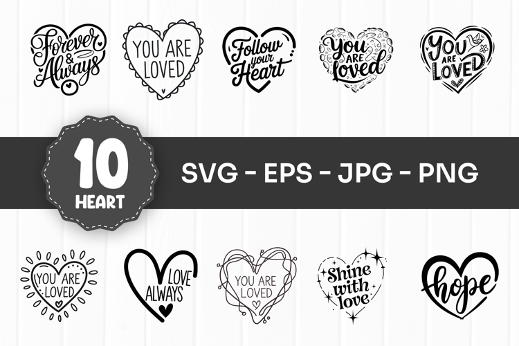 Transparent heart clipart PNG