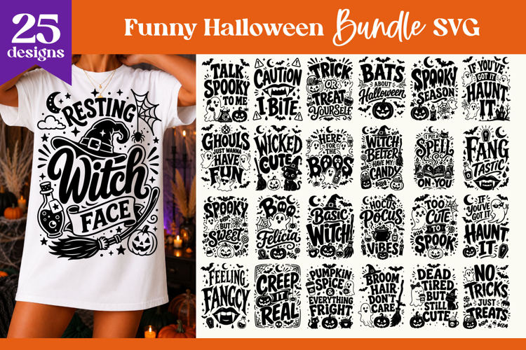 Funny Halloween SVG Bundle | Spooky Quote Designs