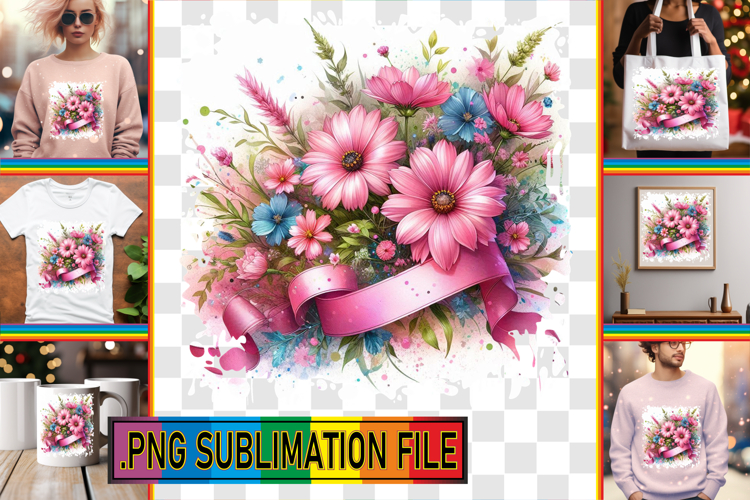 Joyful PNG TSHIRT Art Ideas, Flowers