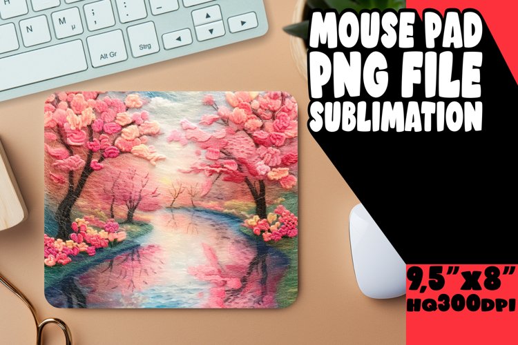 Fresh 3D Summer Landscape for Mouse Pad example image 1