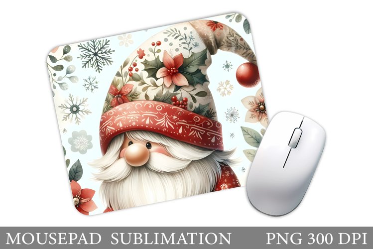 Christmas Gnome Mouse Pad. Christmas Mouse Pad Sublimation