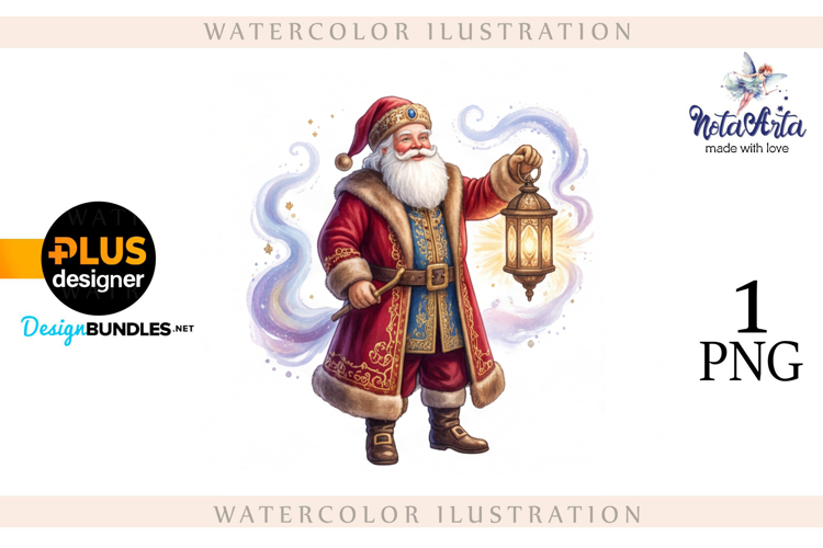 Christmas Santa in Elegant Attire