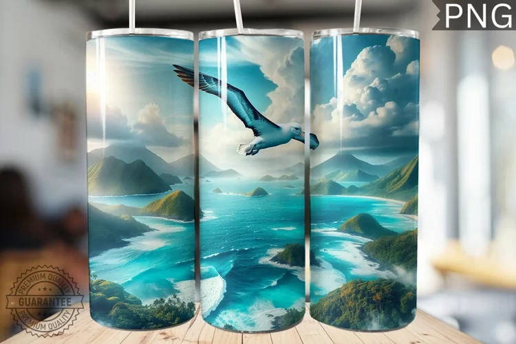 Albatross Tumbler Wrap - Albatross Tumbler Design