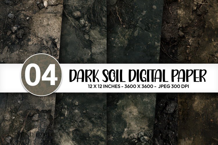 Dark Soil Digital Paper example image 1