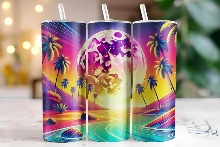 Summer Vibes Tumbler Wrap | Sublimation | Tumblers