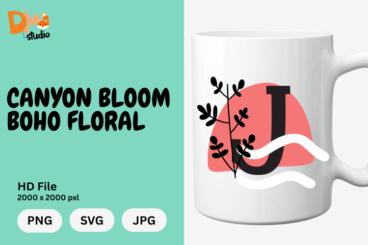 Boho Floral Svg Image 12