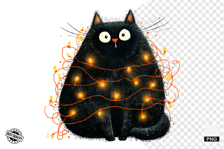 Halloween Black Cat Clipart