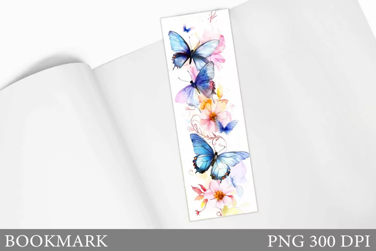 Butterfly Bookmark Sublimation. Butterflies Bookmark Design
