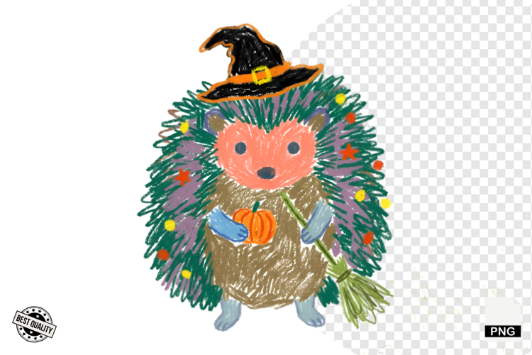 Halloween Hedgehog Clipart