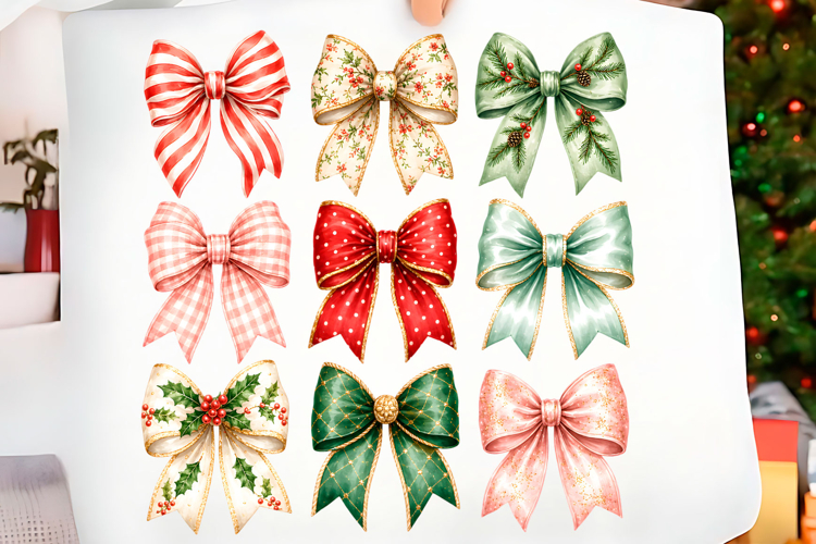 Christmas Bow Clipart Image 2