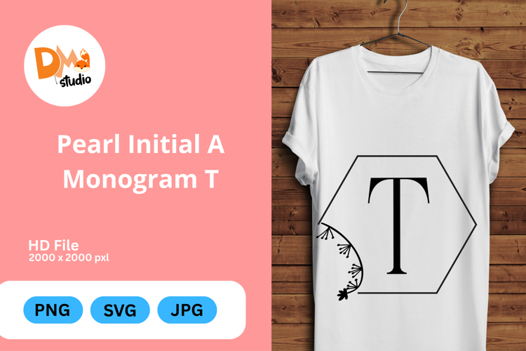 Pearl Monogram Svg Image 9