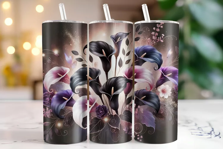 Flowers Tumbler Wrap | Sublimation | Tumblers