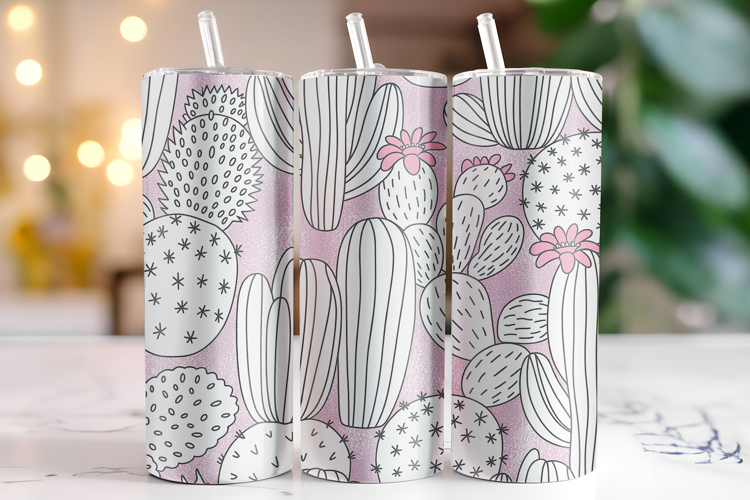 Cactus Tumbler Wrap | Sublimation | Tumblers
