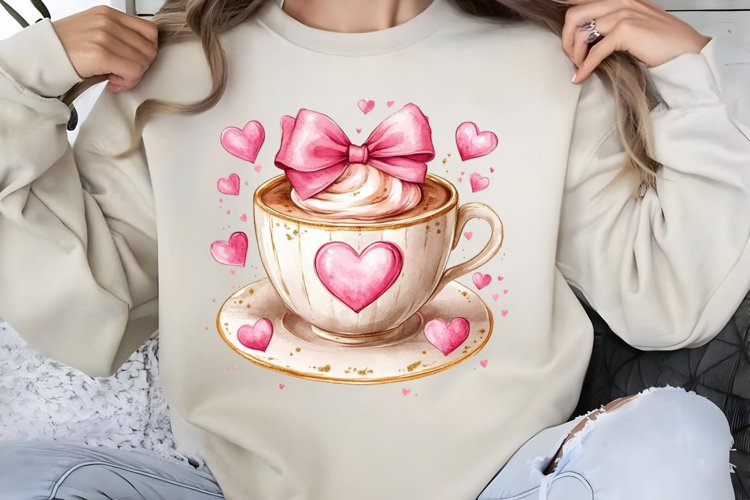 Watercolor Valentine Clipart PNG