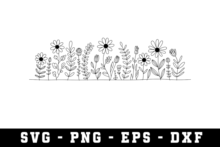 Wildflowers Svg Image 8