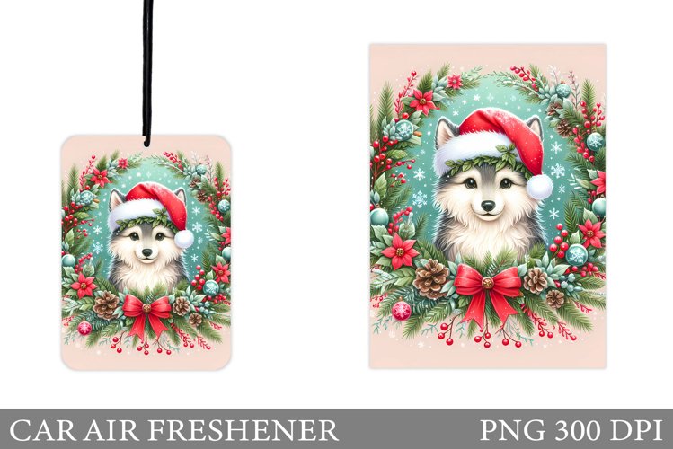 Cute Wolf Car Air Freshener. Christmas Car Air Freshener