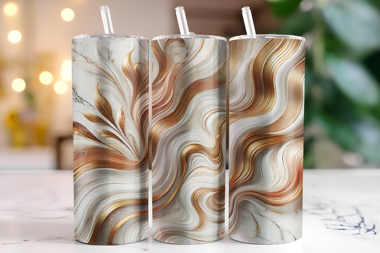Marble Tumbler Wrap | Sublimation | Tumblers example image 1