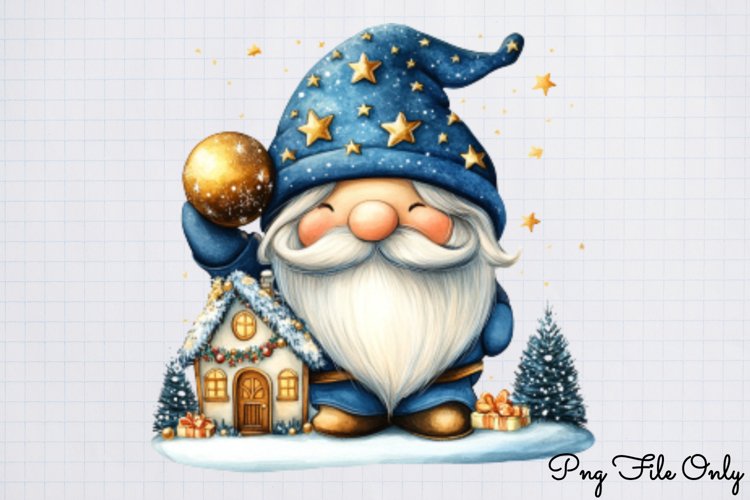 Christmas Gnome Houses Clipart