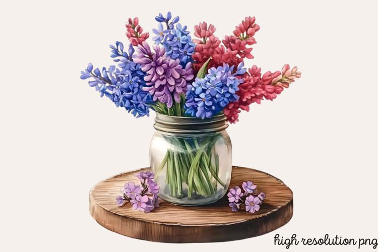 Blue Flower Clipart Image 13