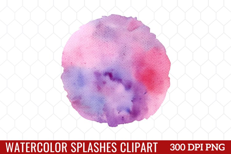 Watercolor Splash Clipart sublimation example image 1