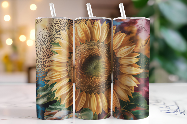 Sunflower Tumbler Wrap | Sublimation | Tumblers